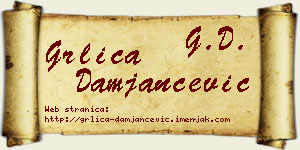 Grlica Damjančević vizit kartica